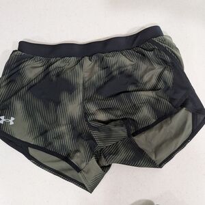 Under Armour Green and Black Athletic Shorts